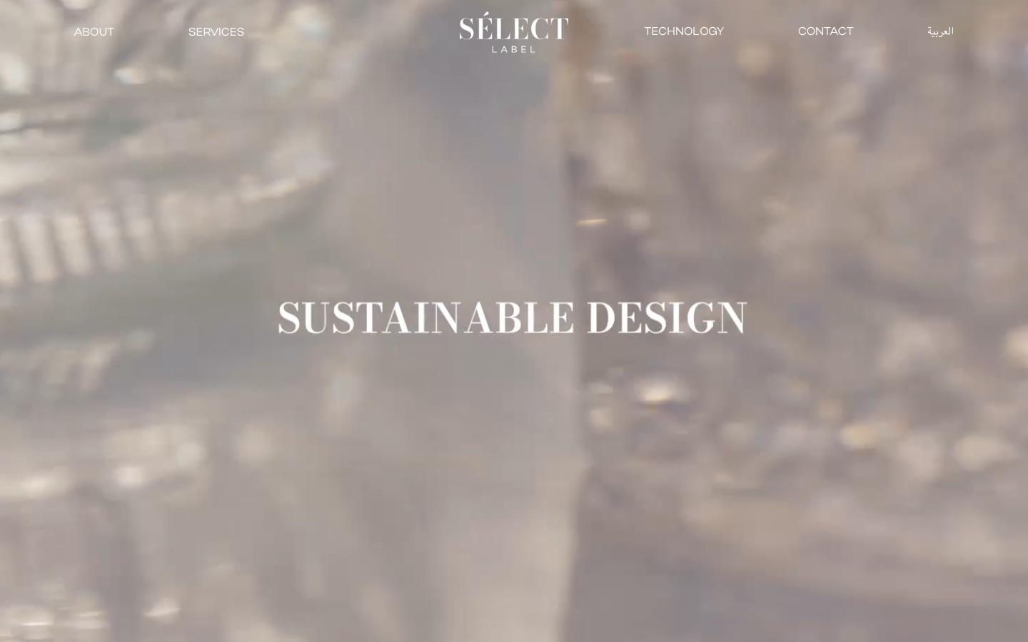 Sélect Label website, home page